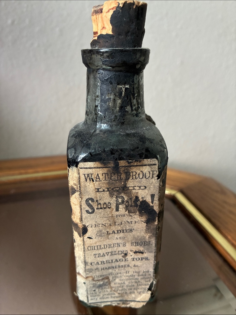 Victorian  Era Shoe Polish/Carriage Top Polish Home Decor